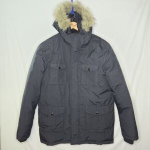 Jack And Jones Men's Hooded Winter Jacket Size Large